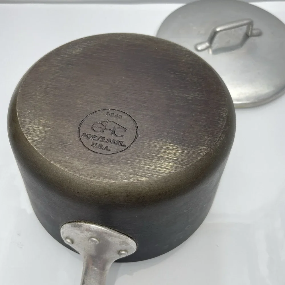 Vintage 5245 Magnalite GHC Anodized Aluminum 3 Quart Saucepan Pot with Lid USA